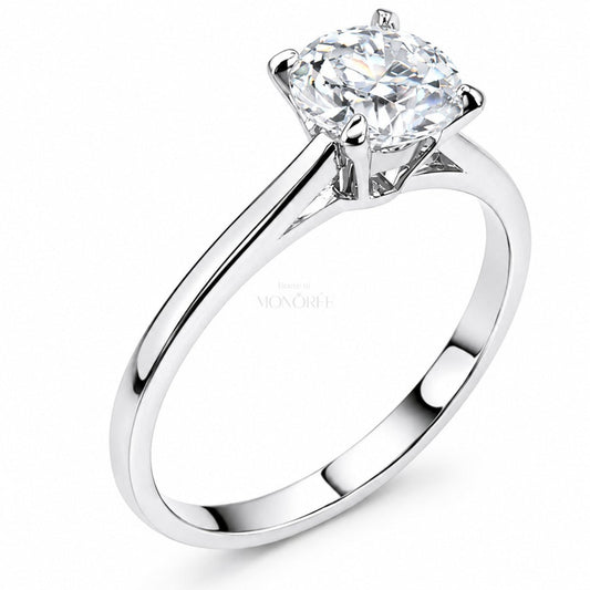 Sidabrinis žiedas su moisanitu „Élise“ - MONOREE